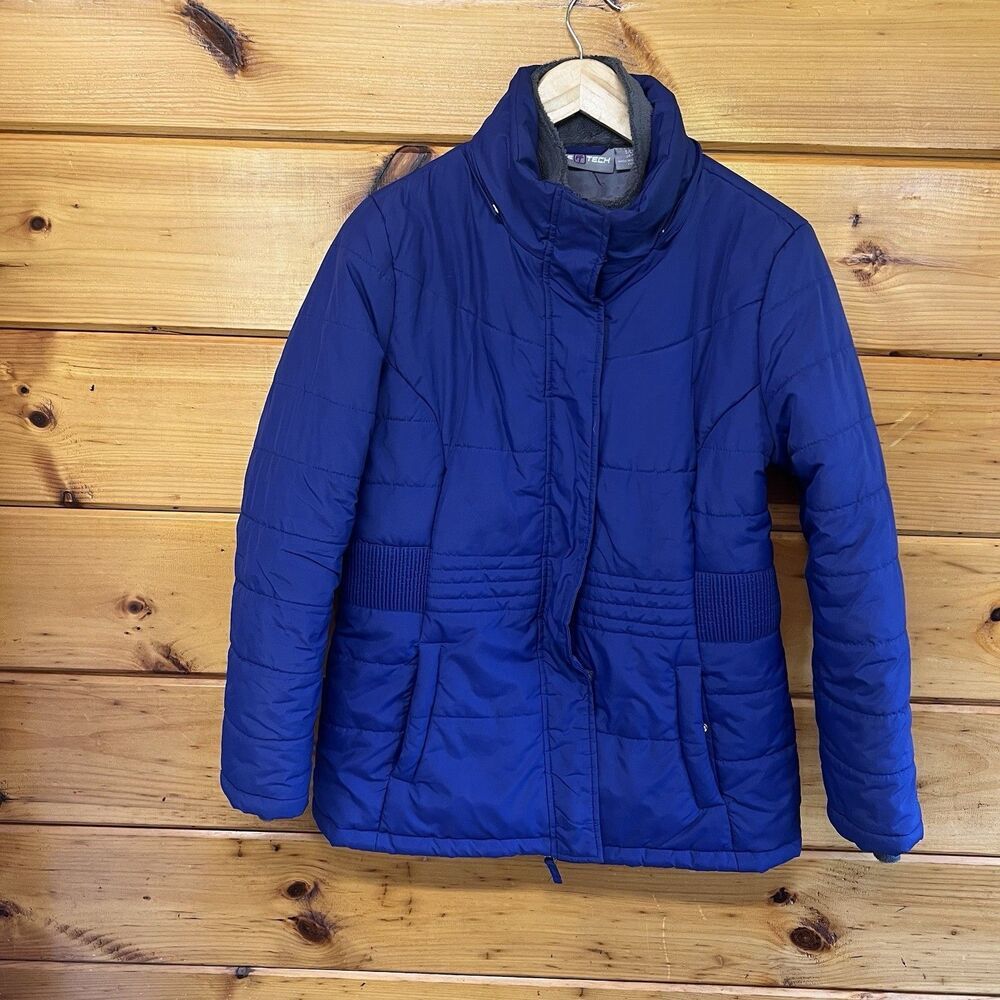 Free Tech Woman’s Size S (4-6) Full Zip Warm Blue Coat Jacket